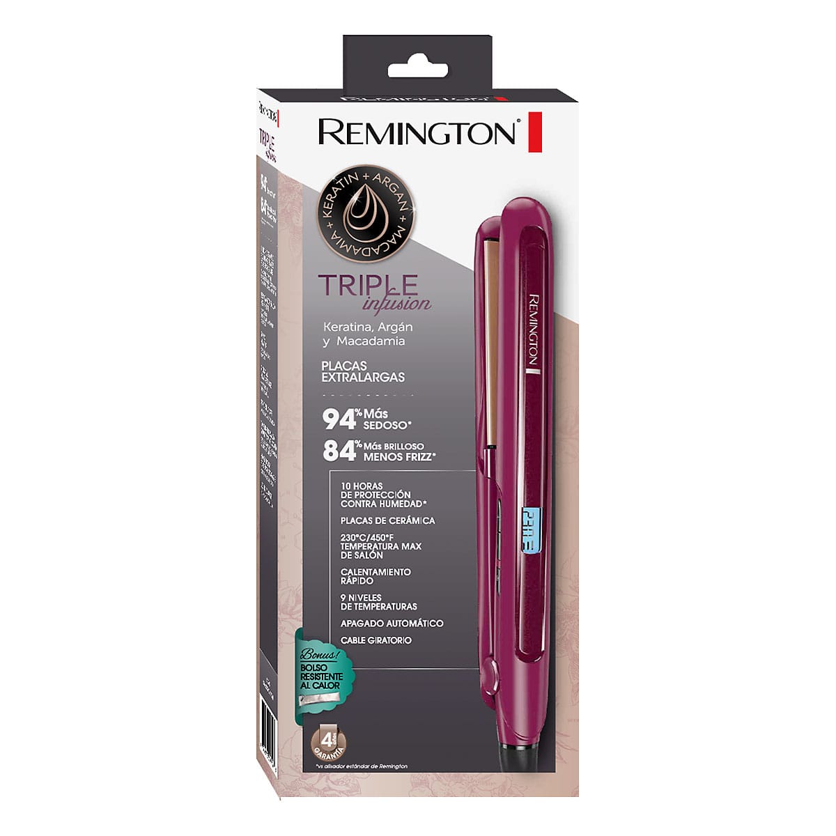 Plancha Para Cabello Remington Triple Infusión