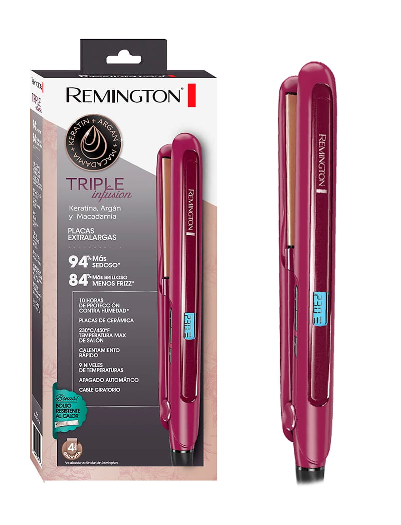 Plancha Para Cabello Remington Triple Infusión