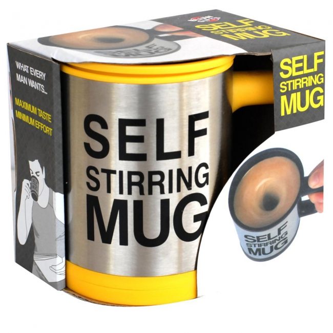 Vaso Mezclador Self Stirring Mug Yellow