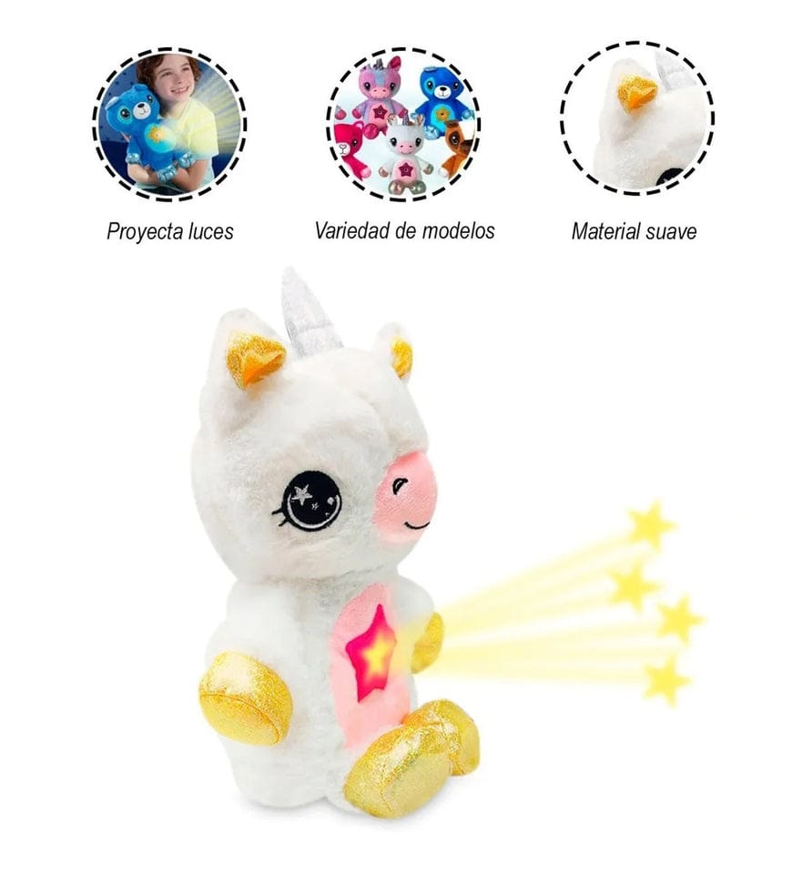 Peluche Unicornio Blanco Star Belly Dream Lites